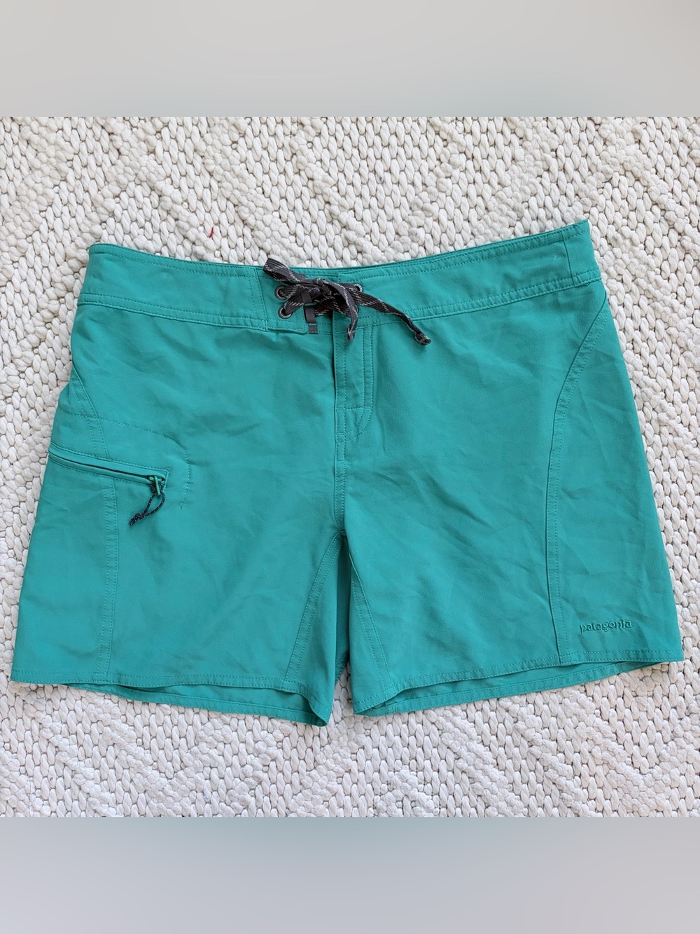 PATAGONIA Teal Meridian Board Shorts Athletic Shorts Womens MEDIUM EUC